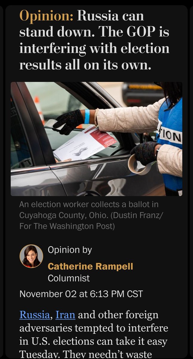 GOP: the party of NOT counting all the votes!