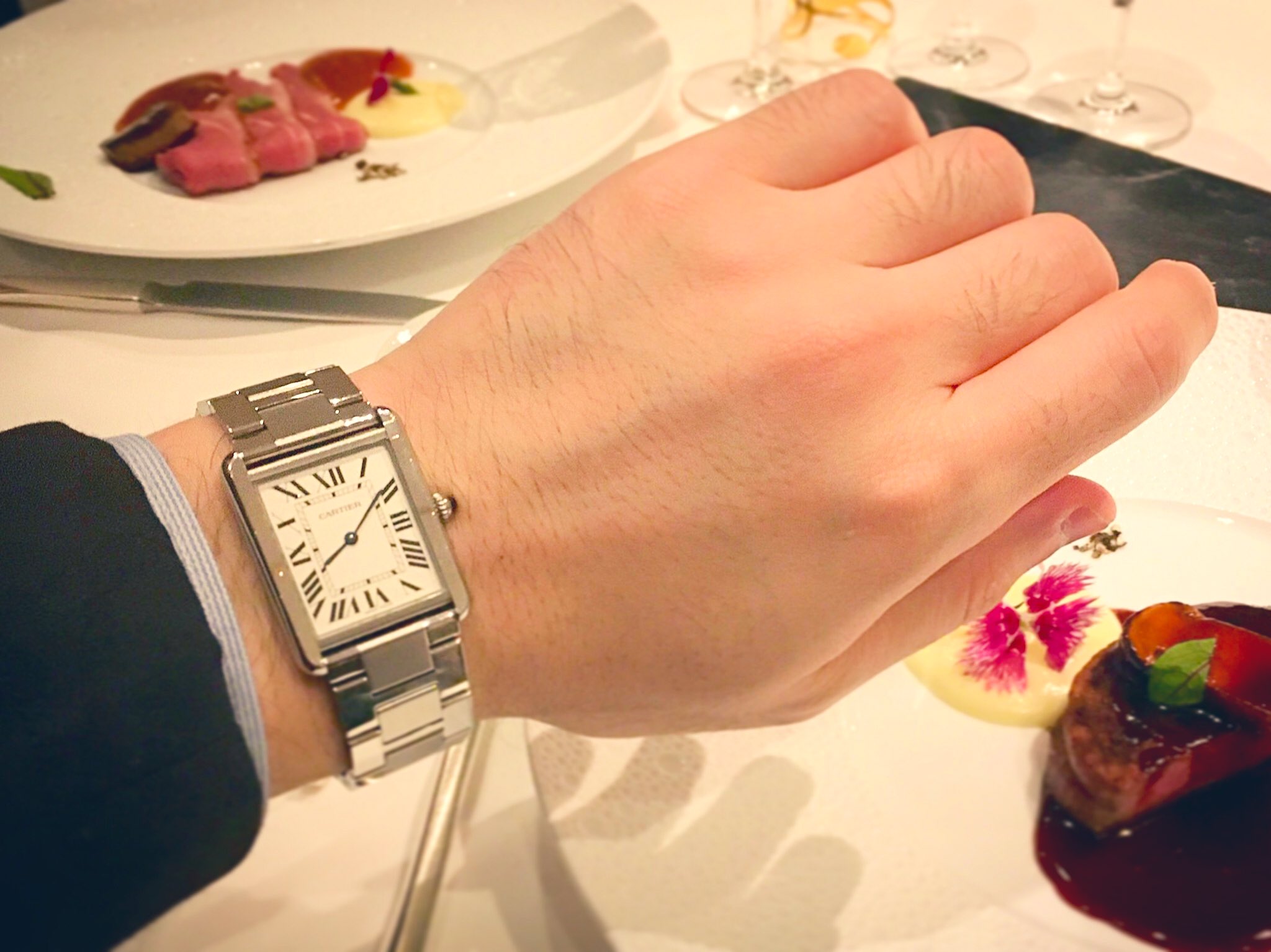 unconscious on X: Today's our wrist watches are the Cartier Tank Solo LM  and SM.  / X