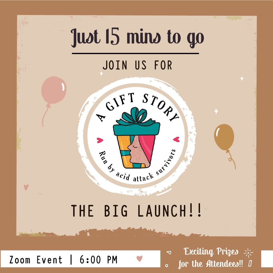 Just 15 minutes to go for the big launch guys! 
.
#agiftstory #onlinegifting #chhanvfoundation #stopacidattacks #financialfreedom