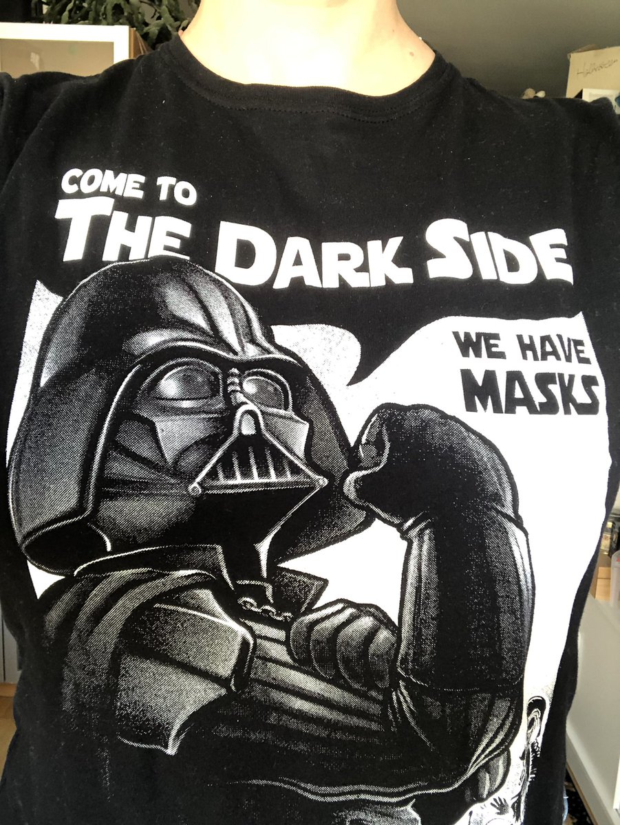 geelinde's tweet photo. Heute mal mit Statement- Shirt unterwegs. 

#cometothedarkside #wehavemasks https://t.co/mcEANT1oRK