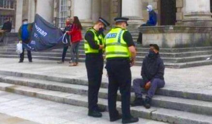 I knew the  @WestYorksPolice we’re using FPN to stop women speaking in Leeds. They took my details and said that I was fined £100 under covid regs. The FPN has never materialised. SO, the complaint I made about “man-handling”, is now a complaint for “unlawful force”.  https://twitter.com/lesleysemmens/status/1323593206290878466