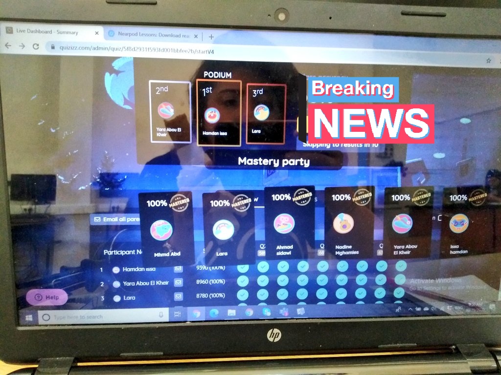 Natasha1ah's tweet photo. Grade 6 learners assessed their understanding of plant cell organelles and their functions via #quizizz in a challenging atmosphere #distancelearning2020 #scienceandtechnology #ongoingassessment @DawhaHighSchool https://t.co/MgL7Bg0pUM