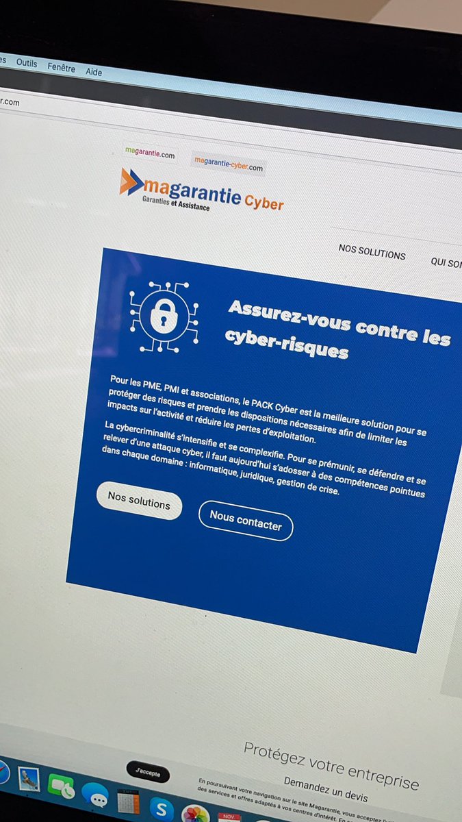 ik_digital's tweet photo. Nouveau site vitrine Magarantie cyber https://t.co/cQfsqc6KxP