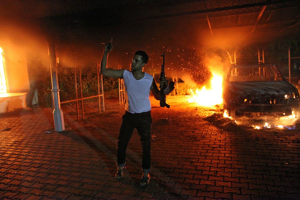 Speaking of Libya, our consulate there under Obama/Biden (AFP/Getty):
