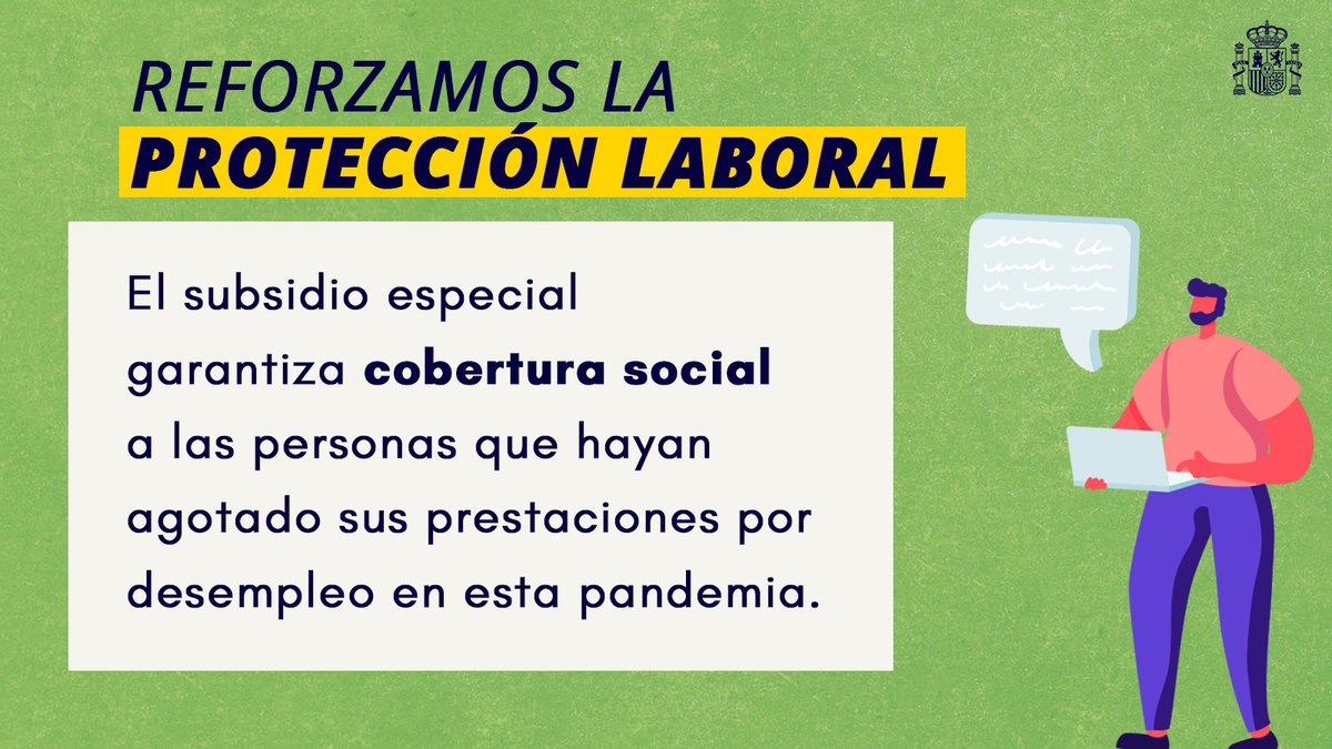 Se trata de una ayuda especial, del 80% del IPREM, para aquellas personas trabajadoras que agotaron sus prestaciones por desempleo durante la fase más intensa de la crisis sanitaria. Seguiremos trabajando para dar la cobertura que cada fase exige y #AmpliarEscudoSocial.