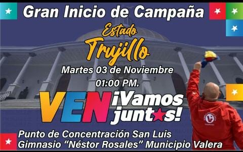 MunMotatan desde hoy #IniciaLaCampaña #VenJuntos #DarioVivas #RumboALaAN #6Dic #Roja #Rojita