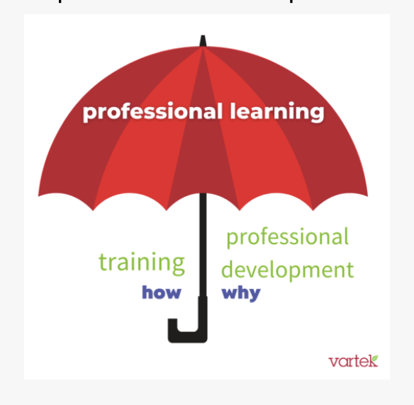 Vartek's tweet photo. Professional learning, professional development &amp; training-OH MY! We're always keeping our eye on the prize of purposeful professional learning &amp; continuous development-Here's a breakdown of why it's important &amp; how to implement successfully: https://t.co/07P5Pmrq4Z #K12education https://t.co/rd6Gi9aUBH