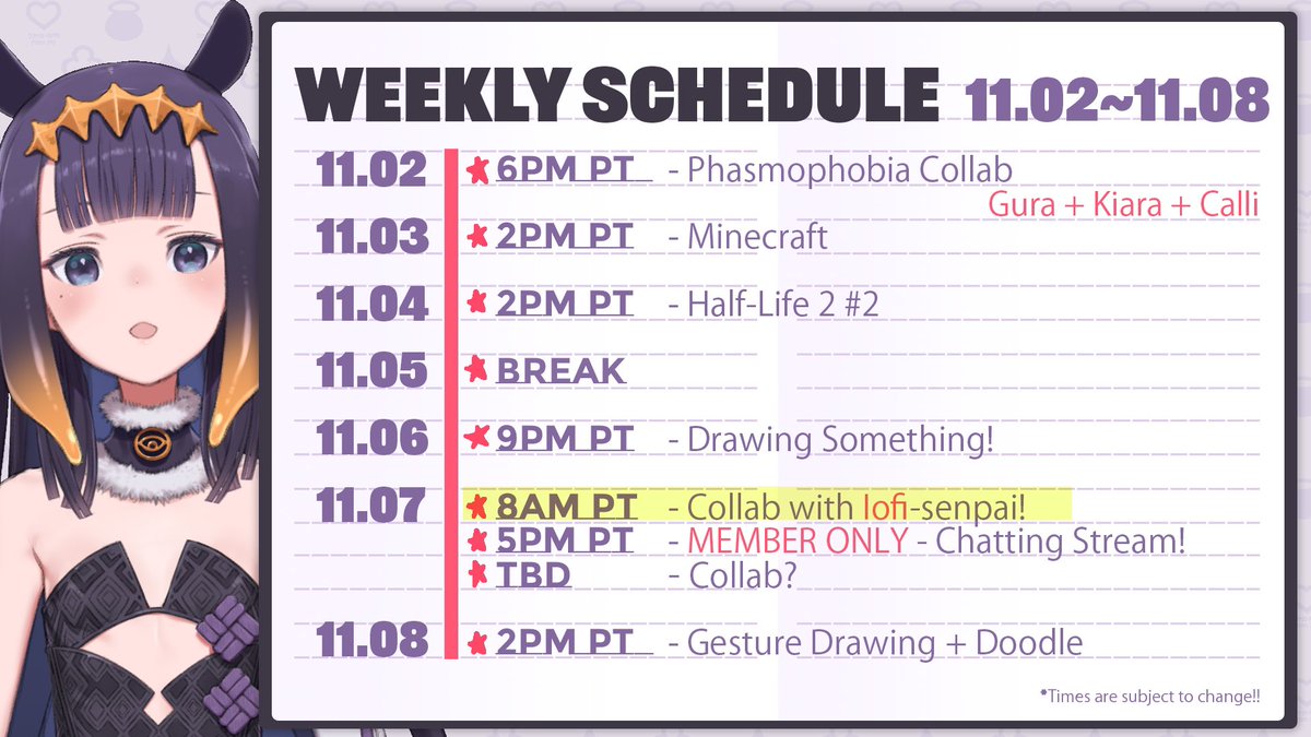 Failed to load Image of the Schedule. Something seems to be blocking twitter.
