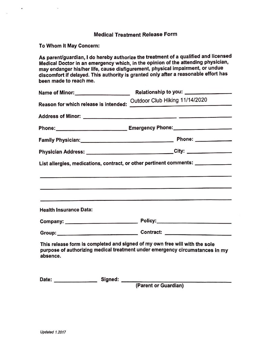 UDJOutdoorClub's tweet photo. Hiking permission forms for 11/14 https://t.co/eTytKkBu1I