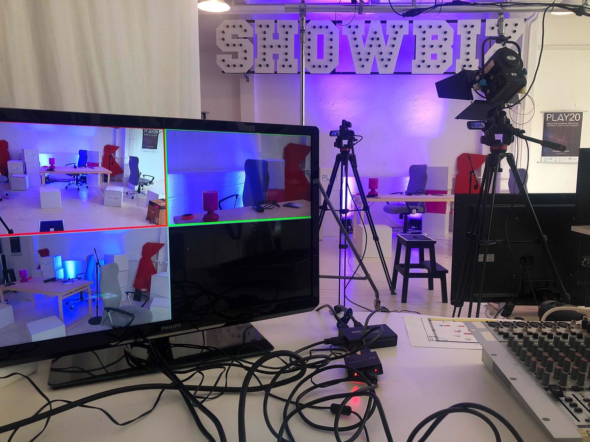 _PLAYfestival's tweet image. Less than 30 hours until #PLAY20 starts – greetings from our studio 👋 See you tomorrow for our opening ceremony at 19:00 CET!