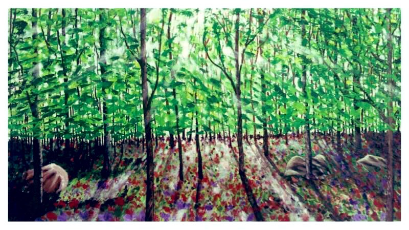 Sharing here one of my studio painting dubbed “after storm”. <a href="/ShafrazNaeem/">🇲🇻  Shaff  🇨🇭</a> <a href="/SusanIbrahim/">susan ibrahim</a> @fathimathnizam <a href="/waddey/">@waddey 🪅</a>