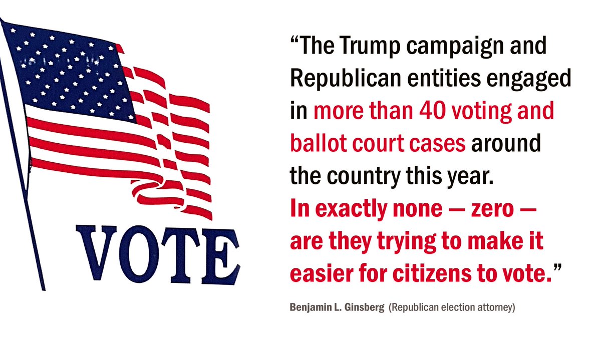 RBGquotes's tweet photo. Why does Republicans act this way?  The simple answer is: they don't believe their own story of a "silent majority".  In fact, they fear people's vote.

To #vote is your power.  #GoVote.  #VoteThemOut.

#ElectionDay #BidenHarris #VoteBlueToEndTheNightmare

https://t.co/kUlpNtFRRa https://t.co/QkOzBALveh