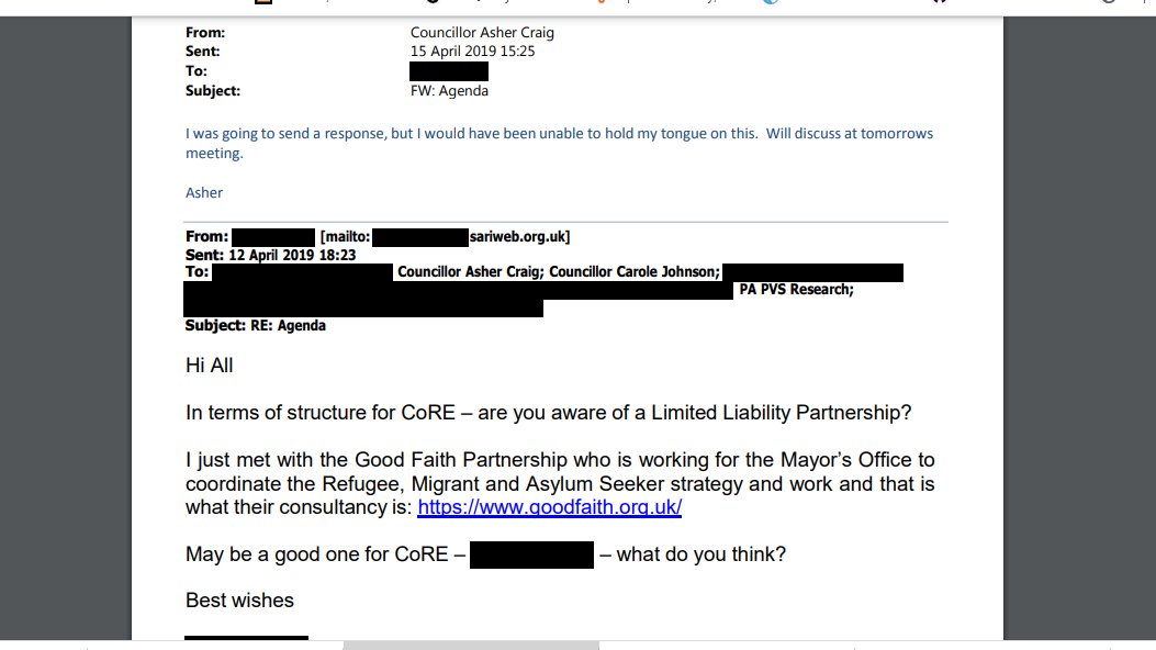 Interesting comment from cabinet member for communities: