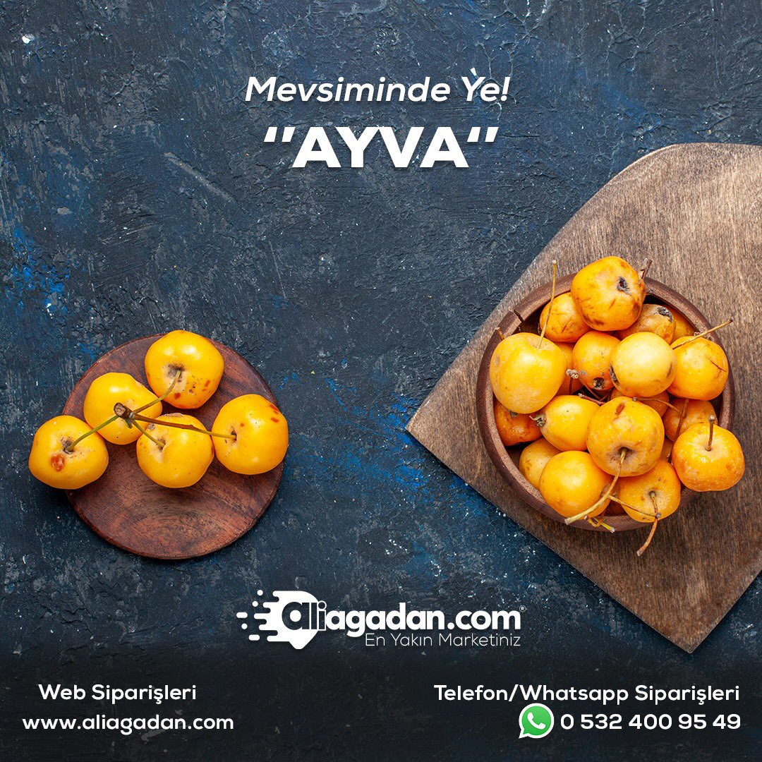 🍃Soğuyan Havaların Habercisi, Mevsimin En Sağlıklı Meyvelerinden Ayva!
.
🌱Isırarak, dilimleyerek ye! Suyunu iç, hoşafını yap! Dilersen reçelini, marmelatını yap! Her haliyle sağlık saçan bir meyve!
.
🌱Mevsiminde ayva yemeyi unutma!

#EnYakınMarketiniz