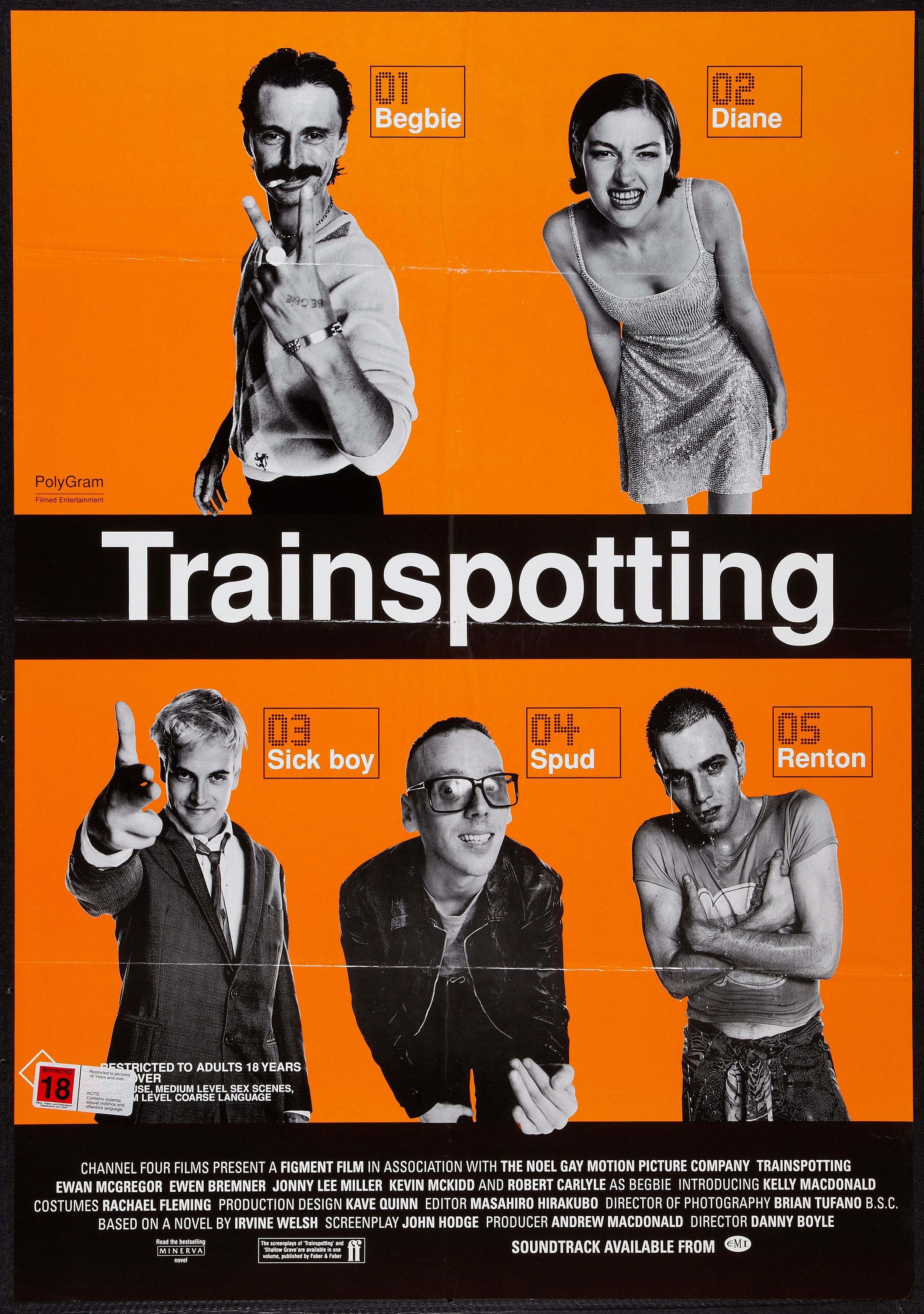 お値下げどうですかBEGBIE トレインスポッティング Trainspotting 1996年製