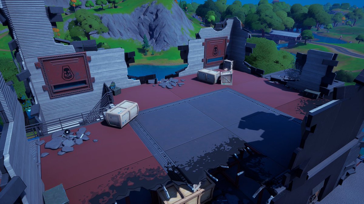 たくまんプロ フォートナイト考察攻略 ザ ルインの屋上にあったマイダスの椅子見つけた方いたら教えてください T Co Kwej6ol8dj Twitter