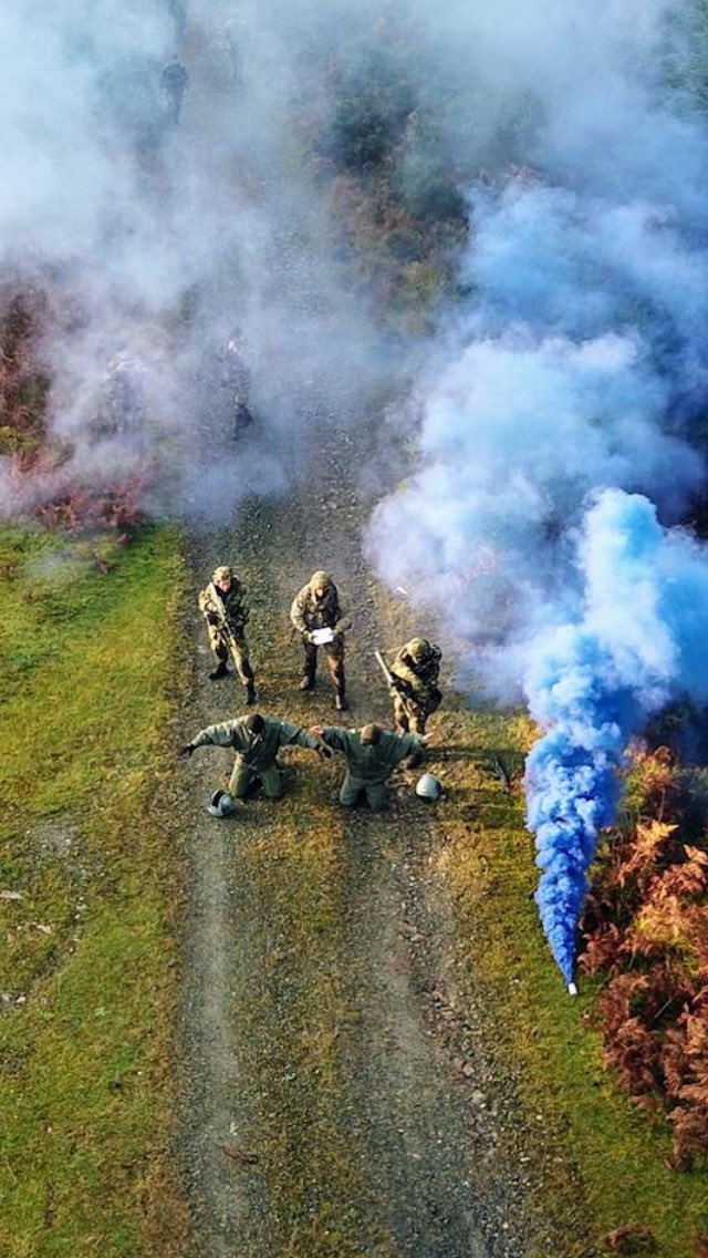Joint Personnel Recovery instructors from our Military Trg and  #SERE Sch recently assisted the Military College with an Ex in the Slieve Blooms to practice drills for Combat Recovery forces extracting Isolated Personnel. A Personnel Recovery Coordination Centre was also manned /1