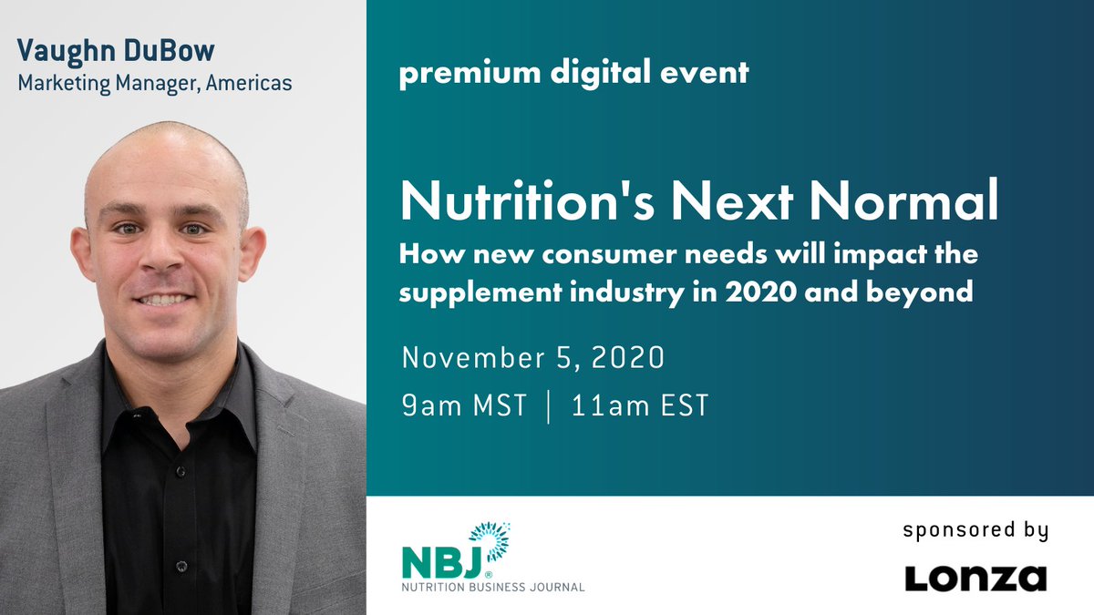 At the Nutrition Business Journal Premium Digital Event, you can visit our booth to download exclusive content that focuses on the latest consumer supplement buying trends. 

Sign up now to find out more about "nutrition's next normal." ow.ly/nDeq50CaaCA