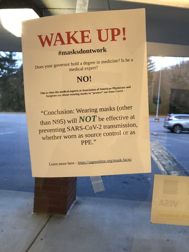 I see nutters have been busy at my local post office. Whoever put this up removed every CDC info sheet & notice about masks being mandatory in the post office that they could get to, which was unfortunately almost all of them.