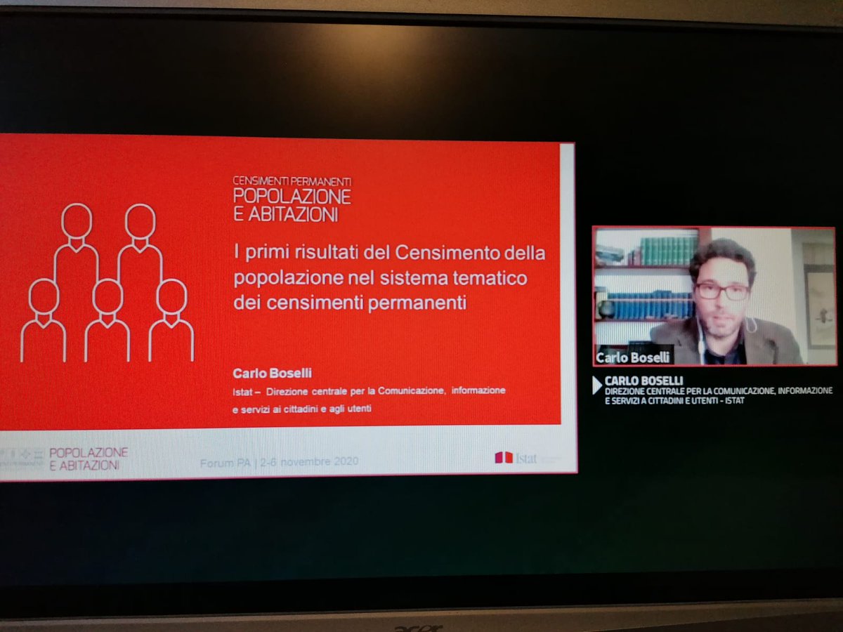 ⏰ #60minutidiCensimenti

#CarloBoselli #istat 

Due strutture di macrodati:

✅Caratteristiche demografiche e cittadinanza 
✅ Istruzione e lavoro

#ForumPA2020 
#CensimentoPermanentePopolazione
#CensimentiPermanenti