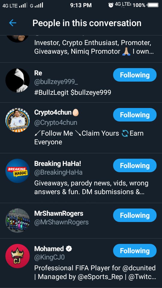 @synz_leg1t @blockchainshay @KingCJ0 @bullzeye999_ @BreakingHaHa @Daily_cashh @MrShawnRogers @Crypto4chun done done. thank you so much. 
@lunaazoldyck @savagemaknaetzu