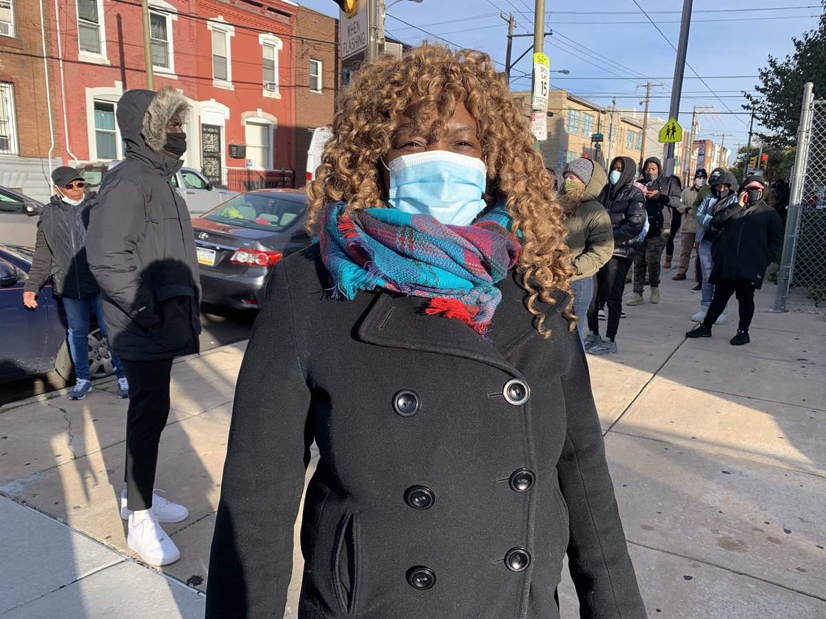 Polls opened at 7 a.m. and Vickey Ham has already been in line for an hour. She’s lived in South Philly her whole life and says she’s predicting “positive results.”