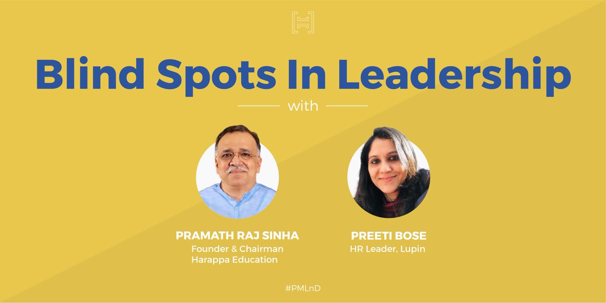 HarappaEd's tweet photo. Our Founder @PramathSinha spoke about thinking that obstructs good leadership, and overcoming long-held gender biases at work with Lupin’s Preeti Bose. 

Missed it? Watch the recap. #PMLnD
https://t.co/ZOwHcexqAo 
@PeopleMatters2 https://t.co/FRklcv9vTv