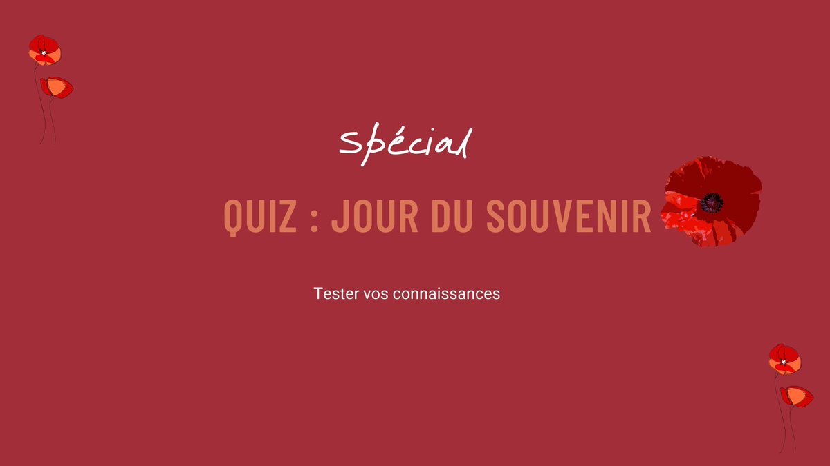 La société d’histoire et généalogie de l’île Jésus souhaite prendre le temps de se souvenir  des anciens combattants durant le mois de novembre. Pour  l’occasion, notre équipe a créé un Quiz 
Testez vos  connaissances, et dites-nous vos résultats👇
archives-histoire-laval.org/histoire/quiz