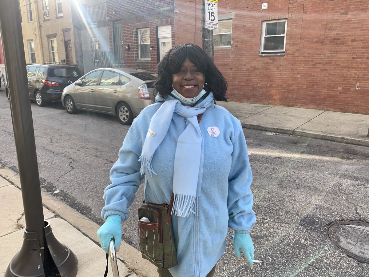 Vanessa Parker Jackson voted for Jimmy Cater in her first presidential election. She’s voting today to, “get Donald Trump out of there,” she said as she took a drag of a Newport cigarette.