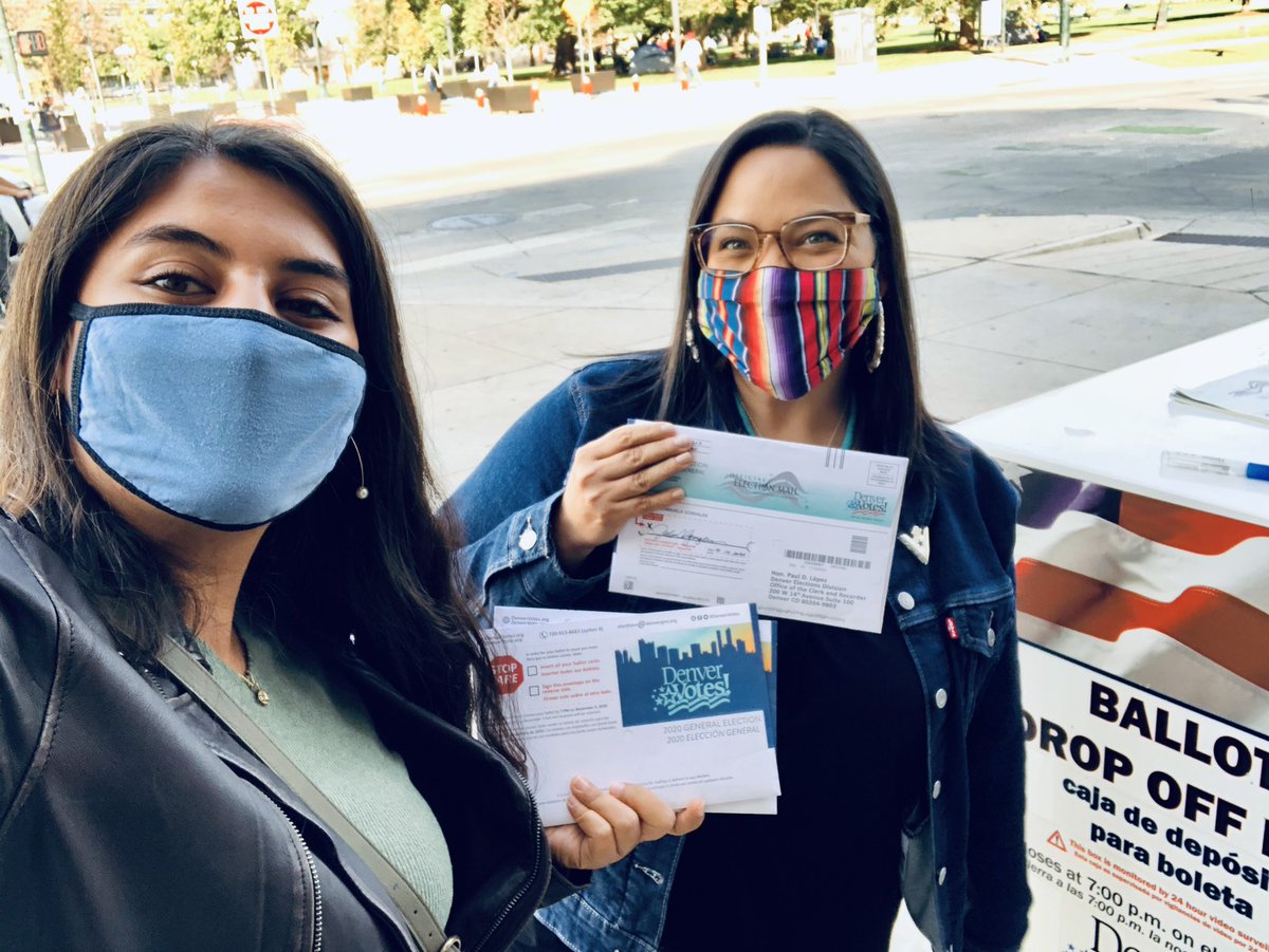 SenadoraJulie's tweet photo. I’m #VotingFor 
✅ Dignity and respect for ALL 
✅ Trusting science 
✅  Justicia 

What are you voting for? Whatever it is, TODAY it the day to make it count! You have until 7pm TODAY to drop off your ballot or vote in person!  #copolitics #Election2020 https://t.co/2YWoGJV1mx