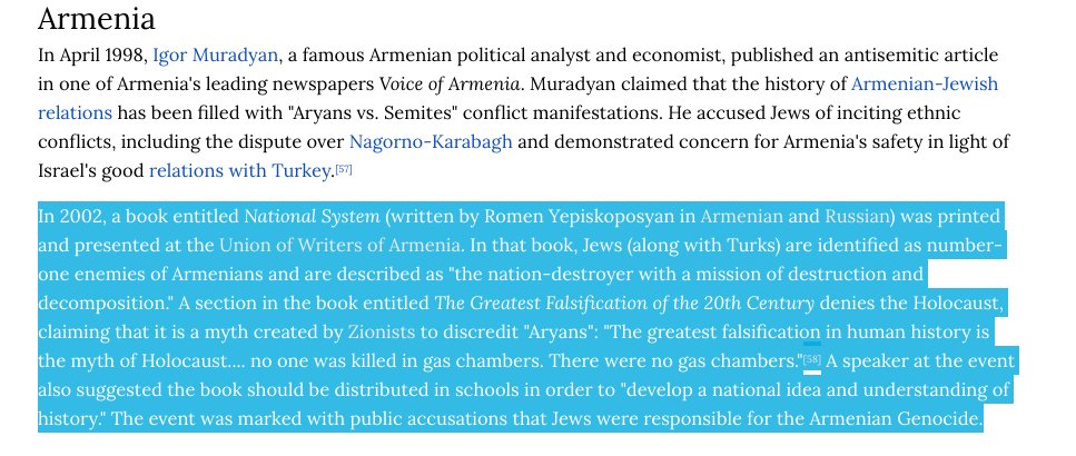 Nads_loac's tweet photo. @NikolPashinyan @Jerusalem_Post #Armenia #glorifies #nazism #Antisemitism #Antisemitic
https://t.co/T9vCSUutWY
https://t.co/szvbcgRoI6
and so much more evidence of #systematic #hatred towards #Jews https://t.co/CkXOYQxwAs