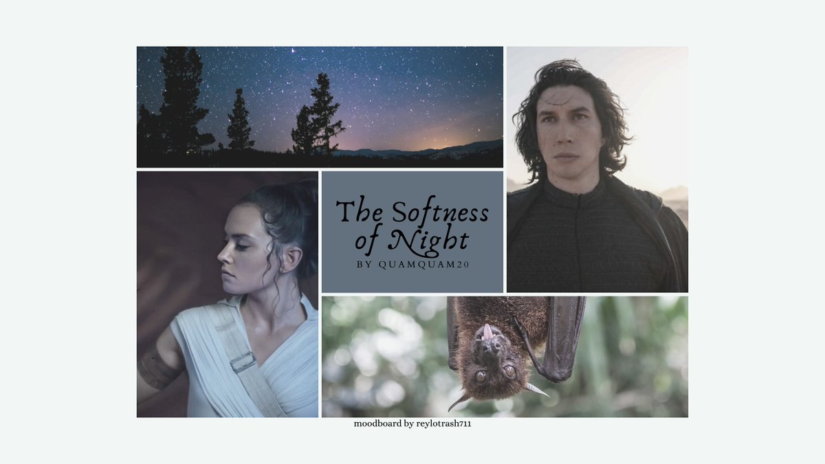 The Softness of Night by  @quamquam20 (T)A mission takes longer than expected, turning into a night spent under the stars.  @niennathegrey says "great group dynamics with Rey, Ben (newly redeemed!), and the rest of the Resistance gang + cozy Reylo" https://archiveofourown.org/works/26770810&nbsp;