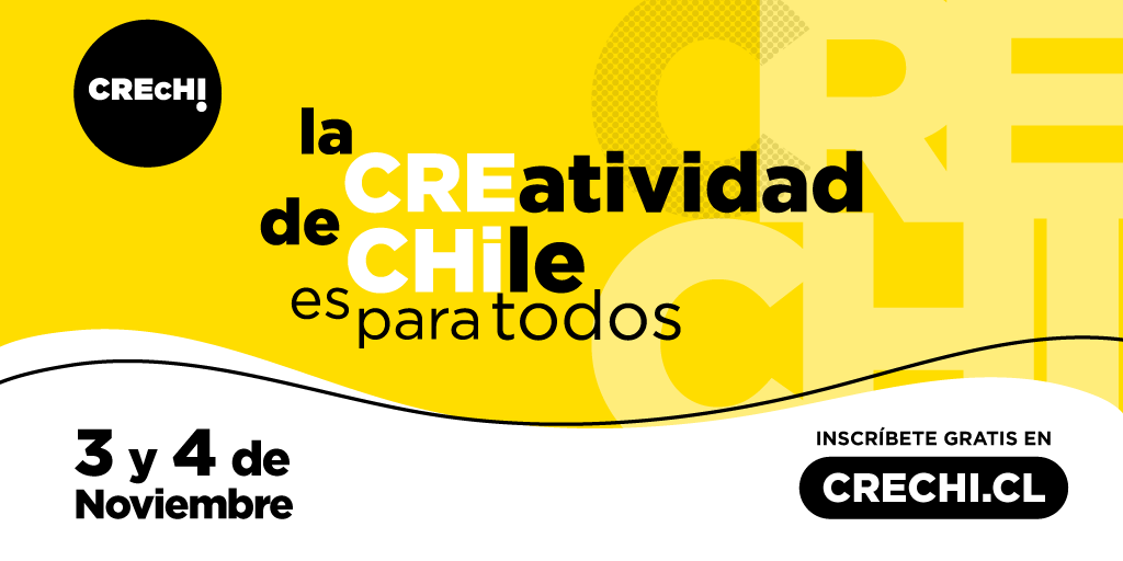 SeSantiagoCL's tweet photo. 📅¡No te lo pierdas!
Este 3 y 4 de noviembre se realizará la "2º versión del Congreso Chileno de Creatividad (#Crechi)" los temas centrales serán: desarrollo sostenible, integración social, identidad cultural y bienestar de las personas.
Te esperamos 👉🏽 https://t.co/r8Ql3eMoge https://t.co/BOXApPVZaZ