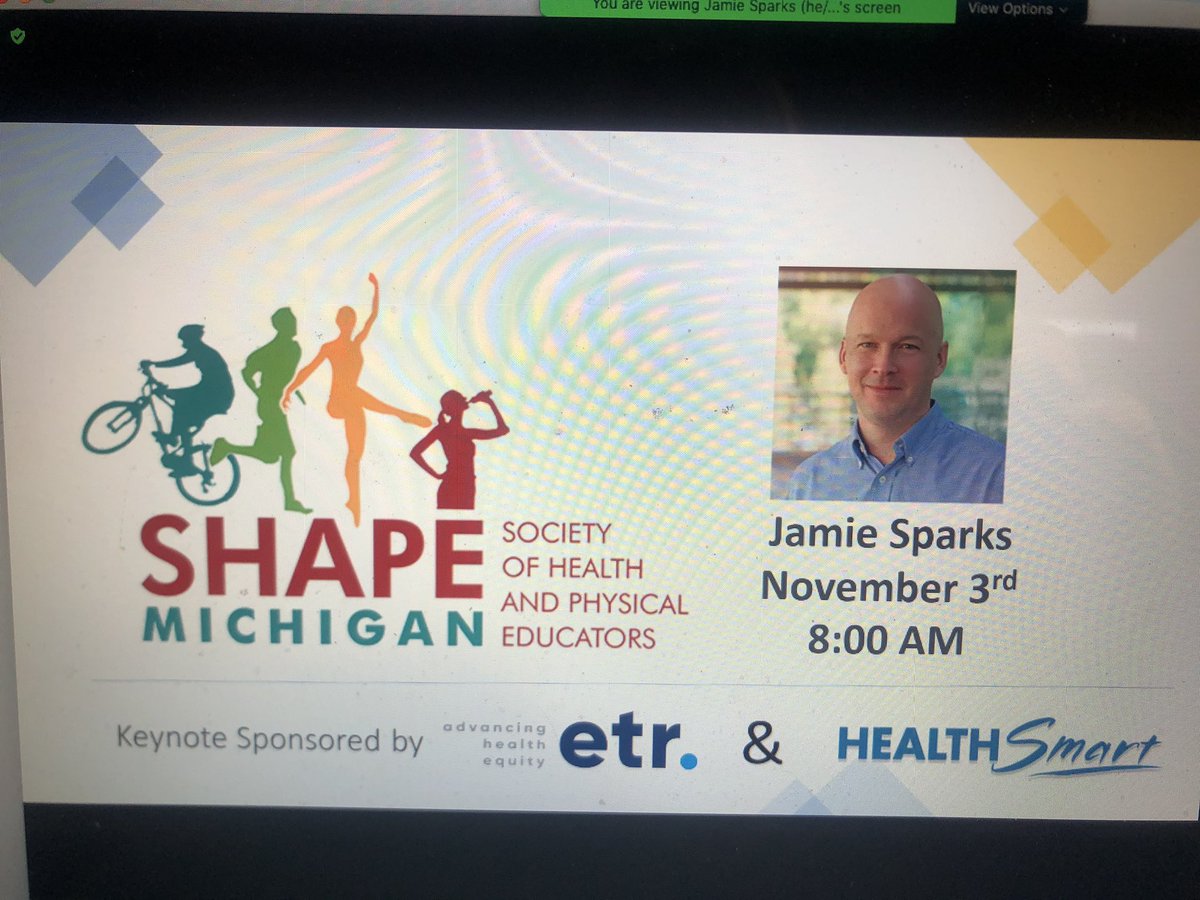 Hopefully, all Michigan PE &amp; Health teachers are taking advantage of this professional learning opportunity today!!  Why not? 🤷‍♀️#SHAPEMichigan #PhysicalEducation