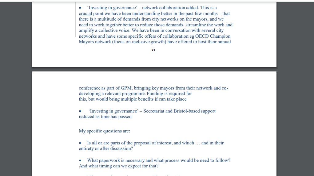 The OSF were going to contribute "Our inclination is to contribute on the order of 100-150K USD to Bristol’sGPM work dedicated to migrants and refugees." March 2018;Did they?Proposal -- see screenshots