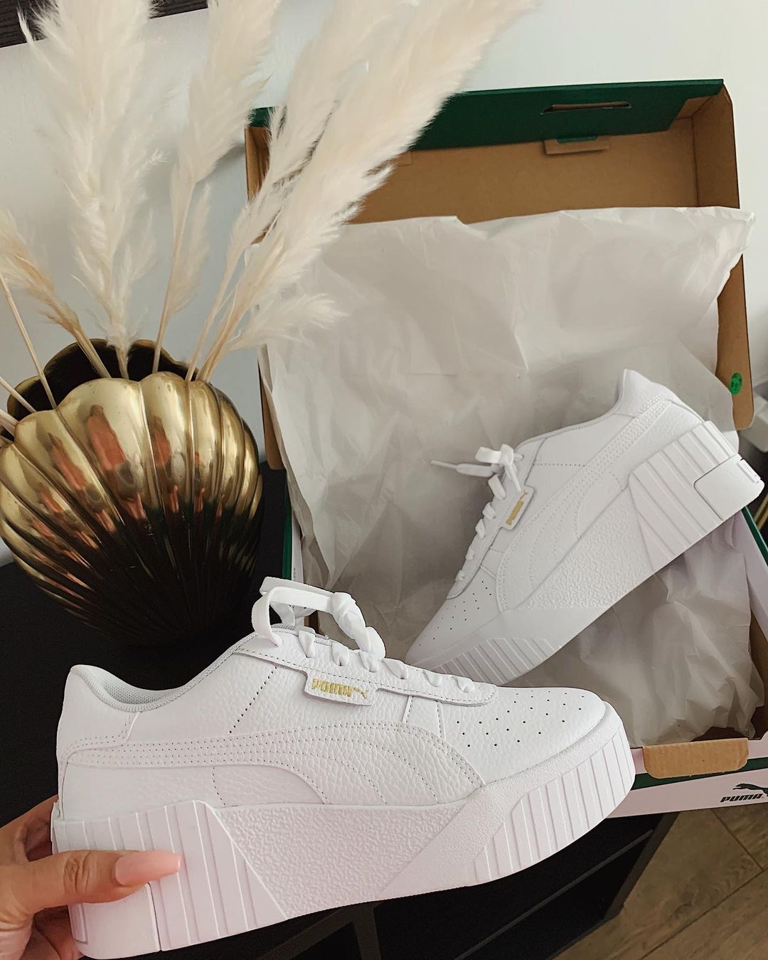 asos puma cali wedge