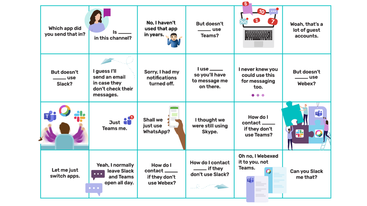 mio's tweet photo. Sick and tired of #conferencecallbingo?
Why not play our team collab version instead?
Save your own card here: https://t.co/I6yDDsEaHD https://t.co/u3ix9gTchs