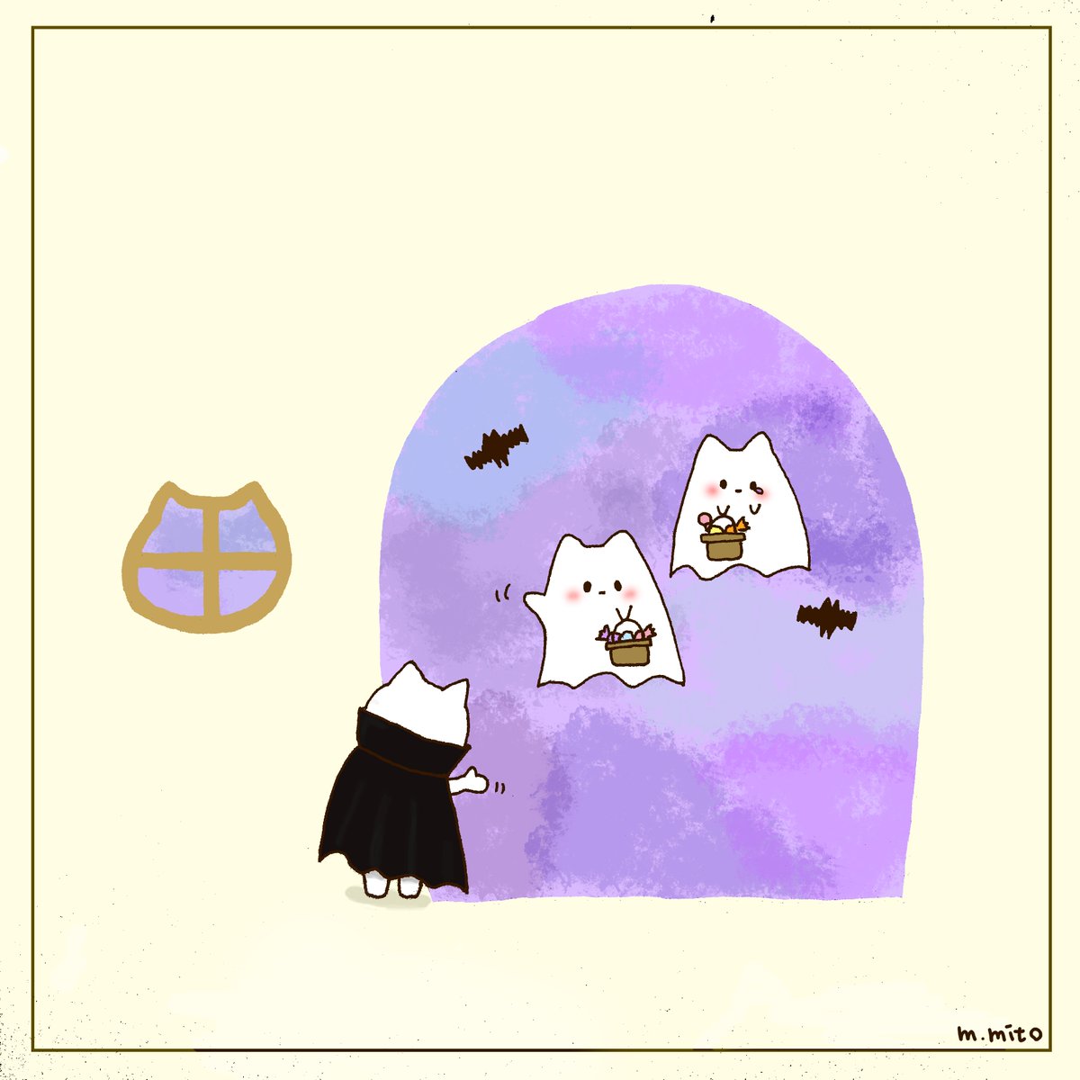 Mito また1年後 待ってるね イラスト Illustration ハロウィン ねこ