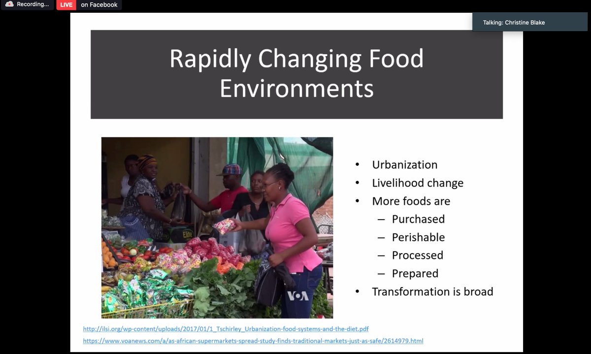 .@USCArnoldSchool & @DFC_Program's @ceblakeRD presents two exciting case studies from the African continent on understanding the #driversoffoodchoice in #LMICs at #FERN2020. 
More info: driversoffoodchoice.org  @FCDOAgResearch