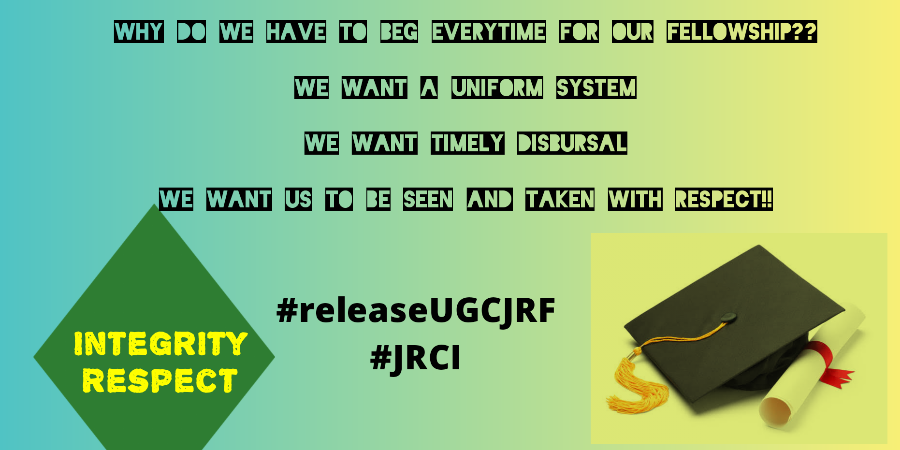 DivyaGu81111920's tweet photo. 3737 crores for bonus but scholarship worth 100 crores a BIG Burden... #shame

#releaseUGCJRF
#releaseourfellowship
#joinJRCI
#ourRIGHTnotyourMERCY
#nishank

@ugc_india @nsitharaman @FinMinIndia @MHRD @ndtvindia @EduMinOfIndia @DrRPNishank @narendramodi @drharshvardhan https://t.co/E18D45ivpJ