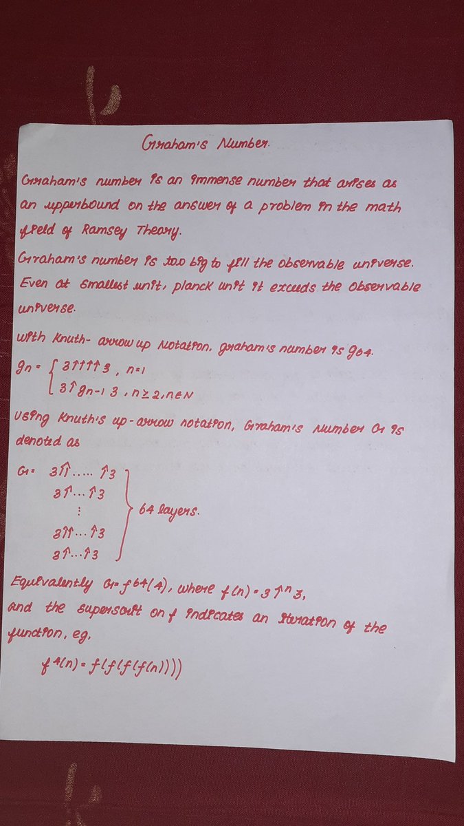 RealmCosmic's tweet photo. Grahams Number! Page-1 
#grahamsnumber #ramanujan #graham #mathematics #cambridge #oxford @Cambridge_Uni @UniofOxford https://t.co/HOiW0cZNAK