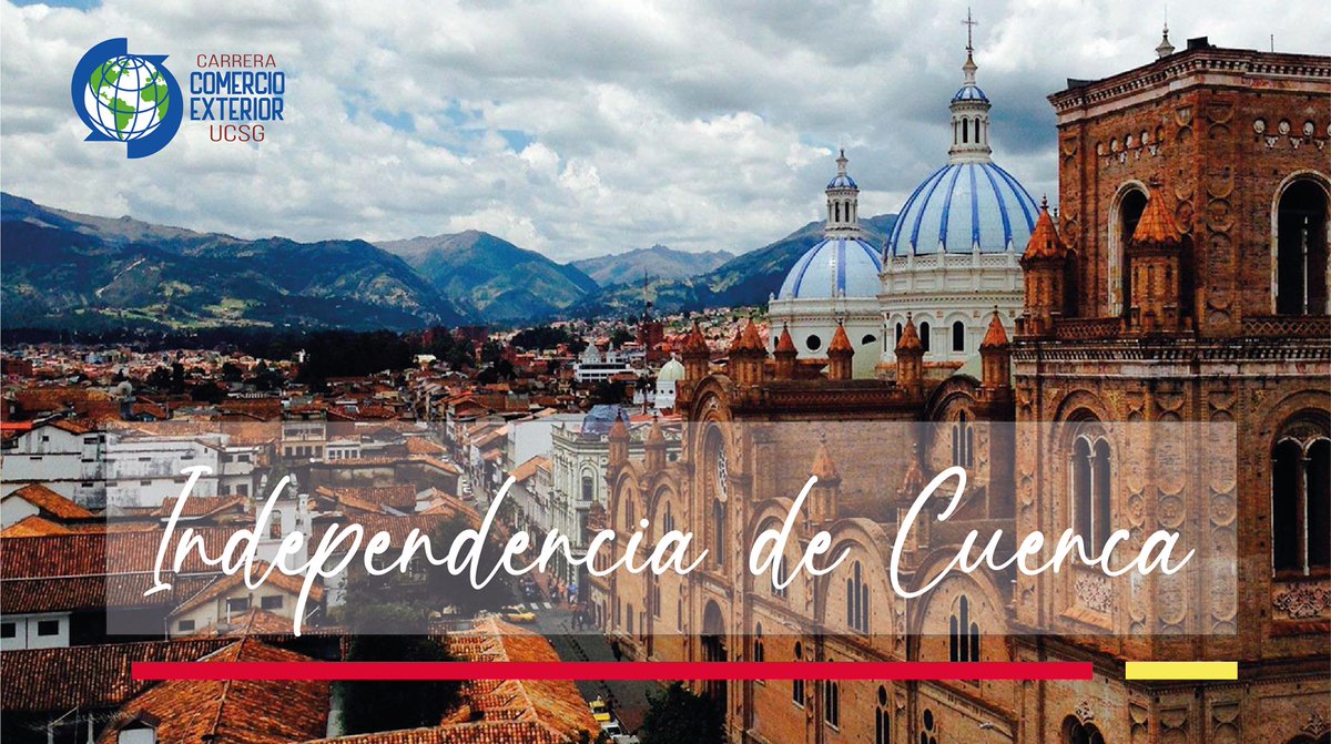 ComExUCSG's tweet photo. #3deNoviembre
Hoy, rendimos homenaje a Cuenca, Atenas del Ecuador, por sus 200 años de Independencia.
#VivaCuenca #Cuenca #SoyUCSG #ComercioExterior https://t.co/OfuhyqaVB2