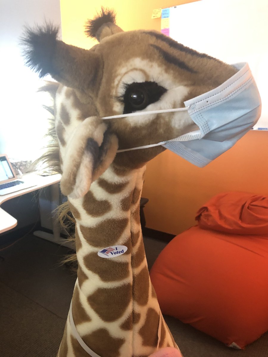 Tango_Tweets's tweet photo. I voted!! Did you?!? #vote #giraffes2020 https://t.co/4mRhMsMebw