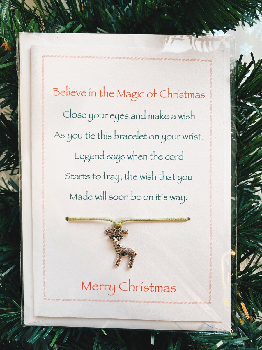 Believe in the Magic of Christmas with our Christmas cards complete with festive wish bracelets ✨

Shop now at: etsy.com/uk/shop/Bucket… 🎄