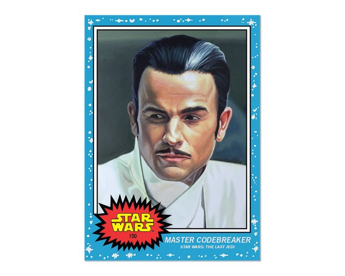 rebelbasecard's tweet photo. One thing has been revealed today already and it is the unlikeliest pair yet for the #TheLivingSet from @roguetrader58 & @topps including Gardulla the Hutt from #thePhantomMenace & Master Codebreaker from #TheLastJedi they are cards #149-150 and are on sale now. https://t.co/lYM72tQFZt