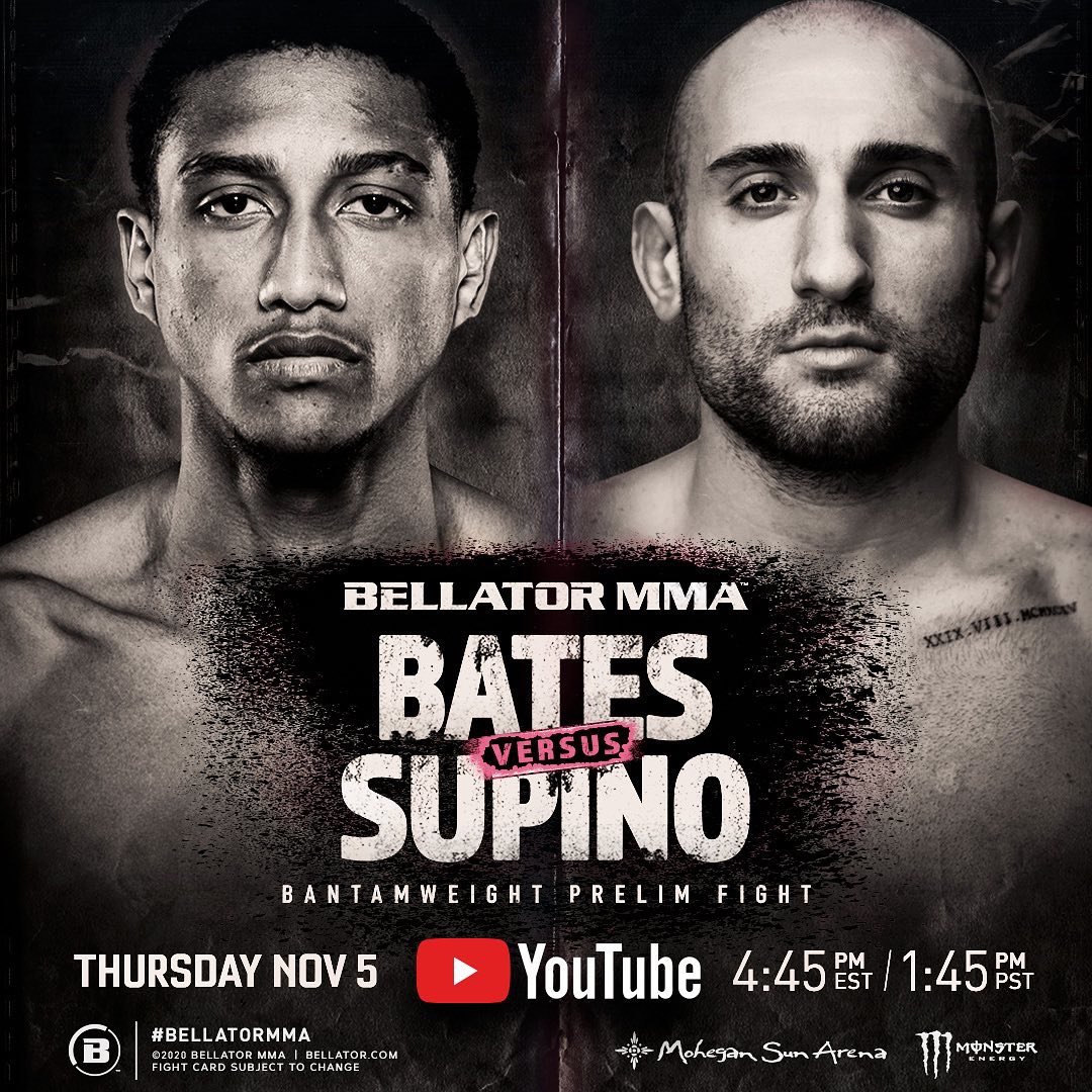Affiliation Mgmt (@affiliationmgmt) on Twitter photo BATES VS SUPINO 🔥🔥🔥🔥 JAYLON IS THE NUMBER 1 MMA BANTAMWEIGHT AMATEUR . He MAKES HIS PRO DEBUT WITH <a href="/BellatorMMA/">Bellator MMA</a> NOV 5 CHECK OUT THE STREAM ON #bellator251 YOUTUBE CHANEL <a href="/rich_chou/">Rich Chou</a> <a href="/JaneEstioko/">Jane Estioko</a> BATES VS SUPINO 🔥🔥🔥🔥 JAYLON IS THE NUMBER 1 MMA BANTAMWEIGHT AMATEUR . He MAKES HIS PRO DEBUT WITH <a href="/BellatorMMA/">Bellator MMA</a> NOV 5 CHECK OUT THE STREAM ON #bellator251 YOUTUBE CHANEL <a href="/rich_chou/">Rich Chou</a> <a href="/JaneEstioko/">Jane Estioko</a>
