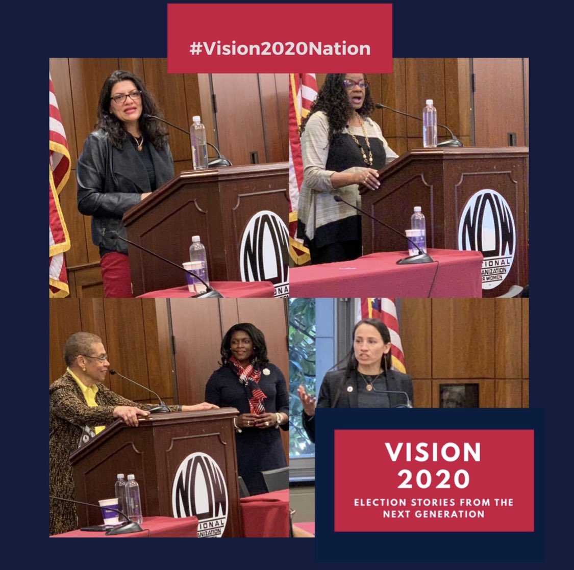 Students heard from politicians including  @AyannaPressley  @EleanorNorton  @RepGwenMoore  @RashidaTlaib  @sharicedavids & author  @kevin_powell  #Election2020    #Vision2020Nation  @AU_SOC  @AmericanU  #AUJournalism https://issuu.com/sherriwilliams7/docs/vision2020doc