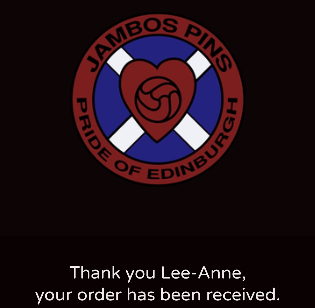 tartanjambo_x's tweet photo. @JambosPins That's me ordered mine. #RIPMARIUS #CUREMND #HMFC https://t.co/zNHmYq720f