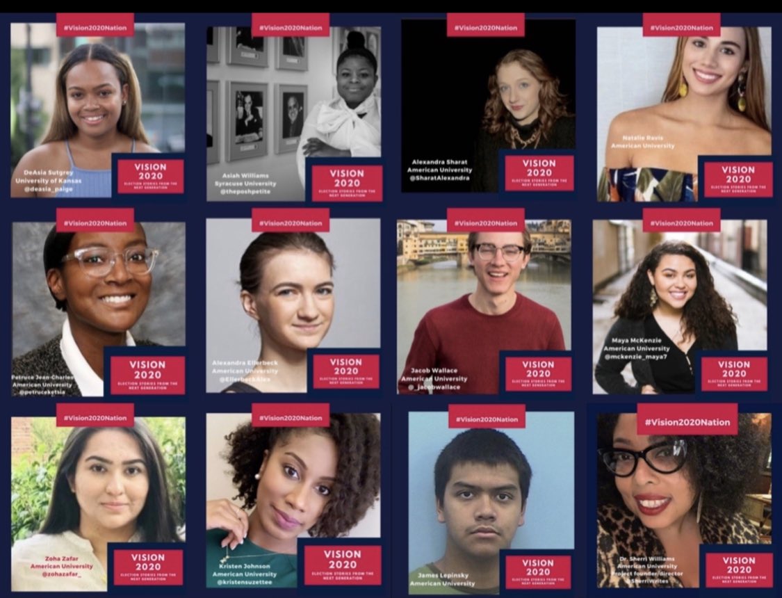 In the spring 2020 semester students in my Race, Ethnic & Community Reporting class were fellows in the Vision 2020 Election Stories from the Next Generation project w/  @TheNation. Here’s our journey #Election2020    #Vision2020Nation  @AU_SOC  @AmericanU https://issuu.com/sherriwilliams7/docs/vision2020doc