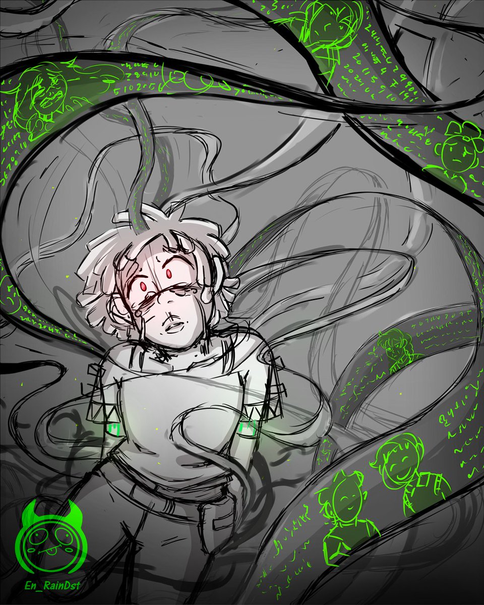 En_RainDst's tweet photo. I just wanted to show this drawing im making for an art zine that's #infintiytrain related its not done yet, but yeh. #Book3  #InfinityTrainGrace #wip #illustration https://t.co/fPtygo8th1